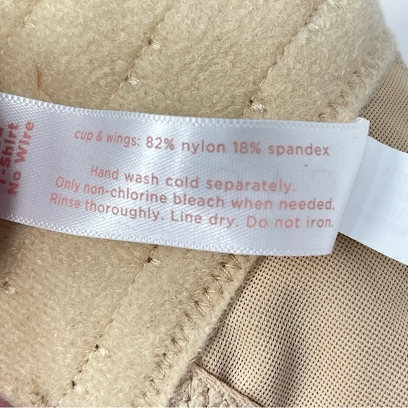 Cacique Size 46DDD Lightly Lined T-Shirt No Wire Nude Tan Beige Bra Excellent - Picture 9 of 11